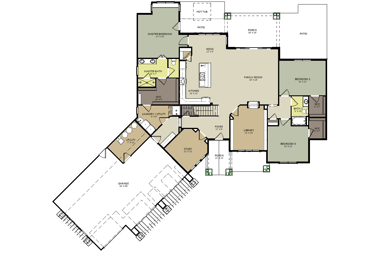 Aekerman First Floor Floor Plan